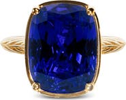 Sterling Forever 14k Gold Plated Elongated Cushion Stone Ring