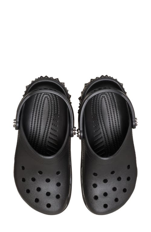 Crocs Studded Classic Clog In Black