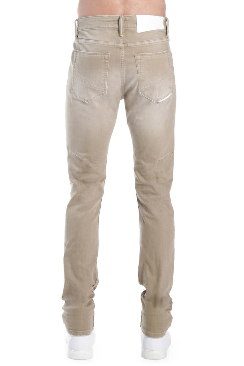 Strat Ripped Super Skinny Jeans, Alternate, color, KHAKI