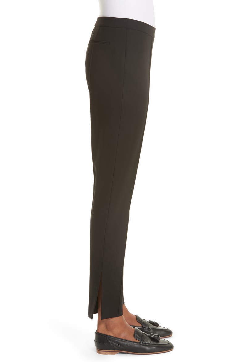 Side Slit Skinny Pants, Alternate, color, BLACK