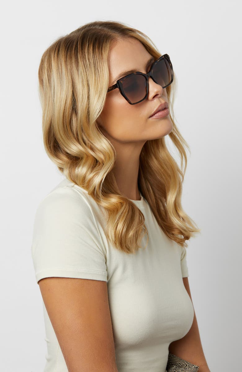 DIFF Vera 55mm Gradient Polarized Square Sunglasses | Nordstrom