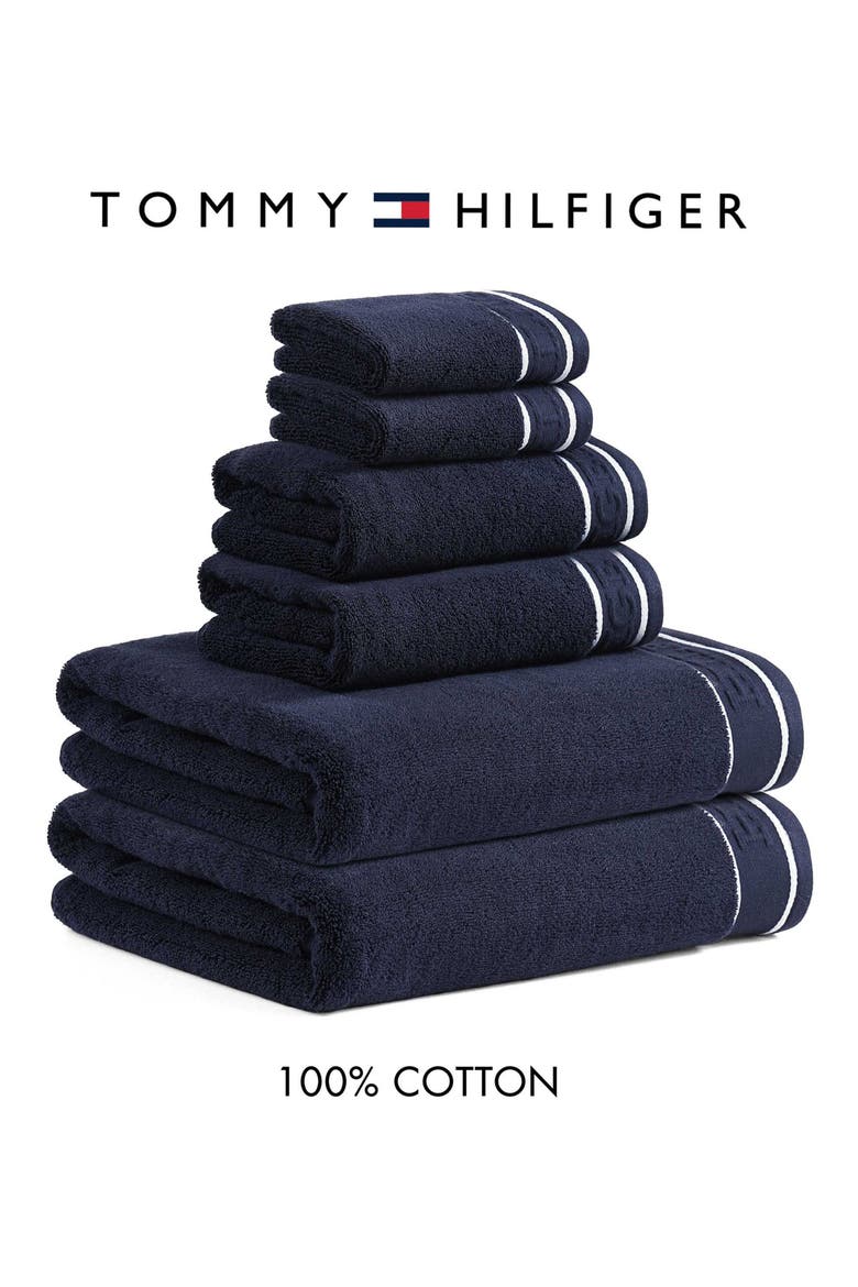The Legacy Terry 6-Piece Towel Set, Alternate, color, DARK BLUE