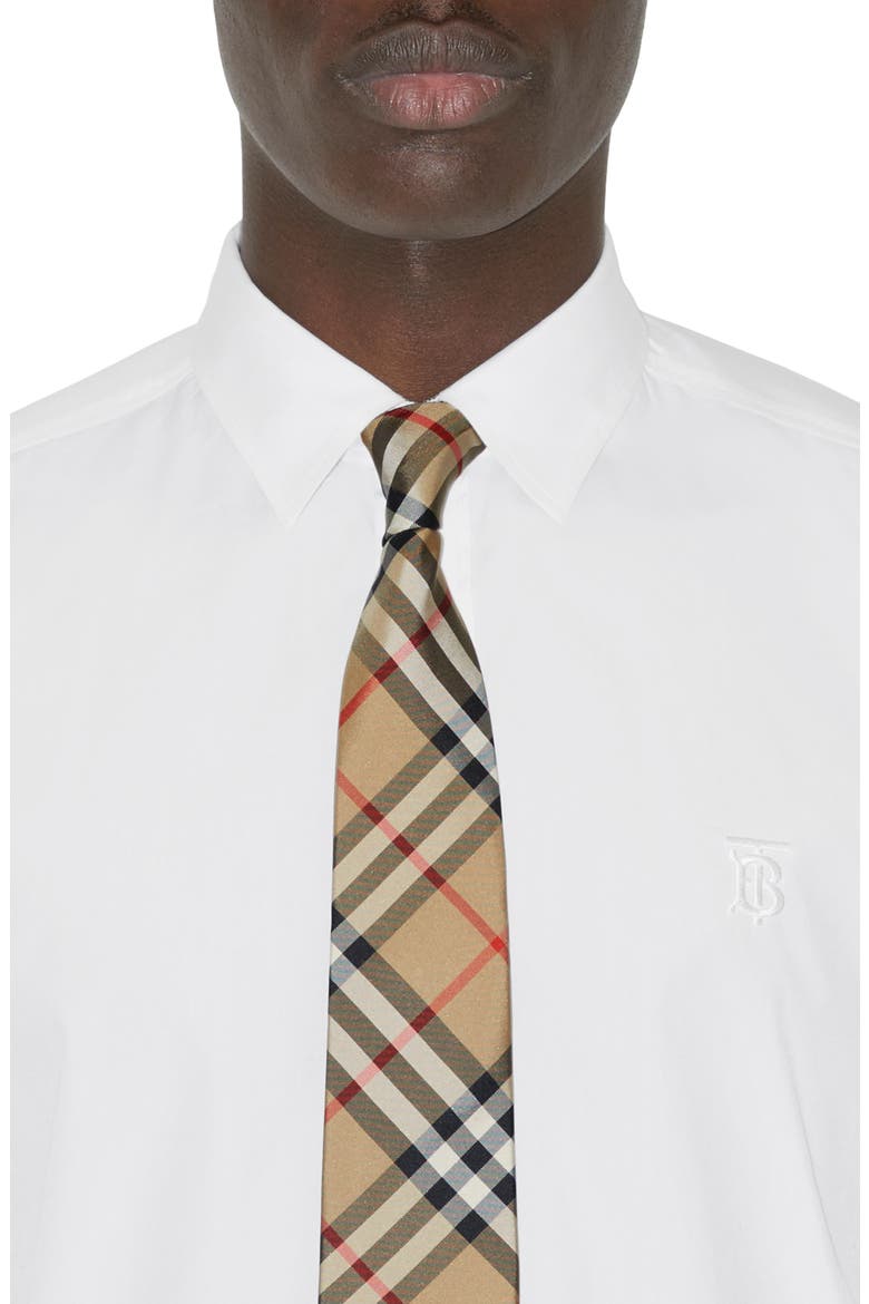 Manston Check Silk Tie, Alternate, color, ARCHIVE BEIGE
