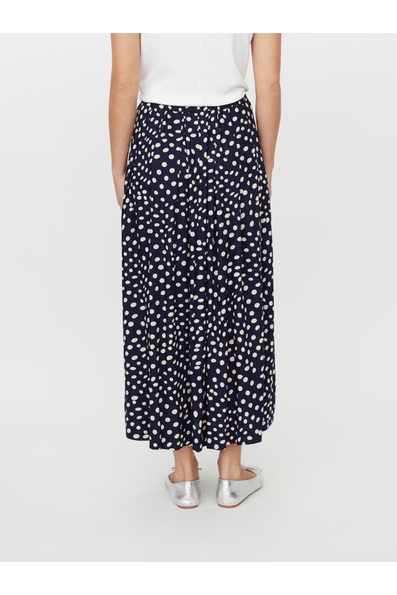 MaSiffan Polka Dot Skirt, Alternate, color, Navy Blazer