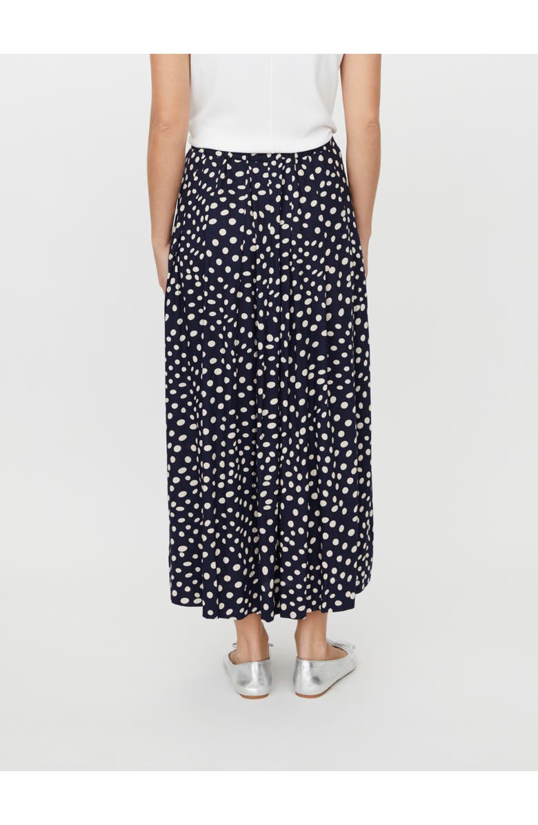 Masai Copenhagen MaSiffan Polka Dot Skirt, Alternate, color, Navy Blazer