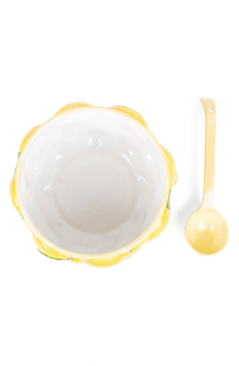 8 OAK LANE Lemon Punch Bowl & Ladle Set, Alternate, color,