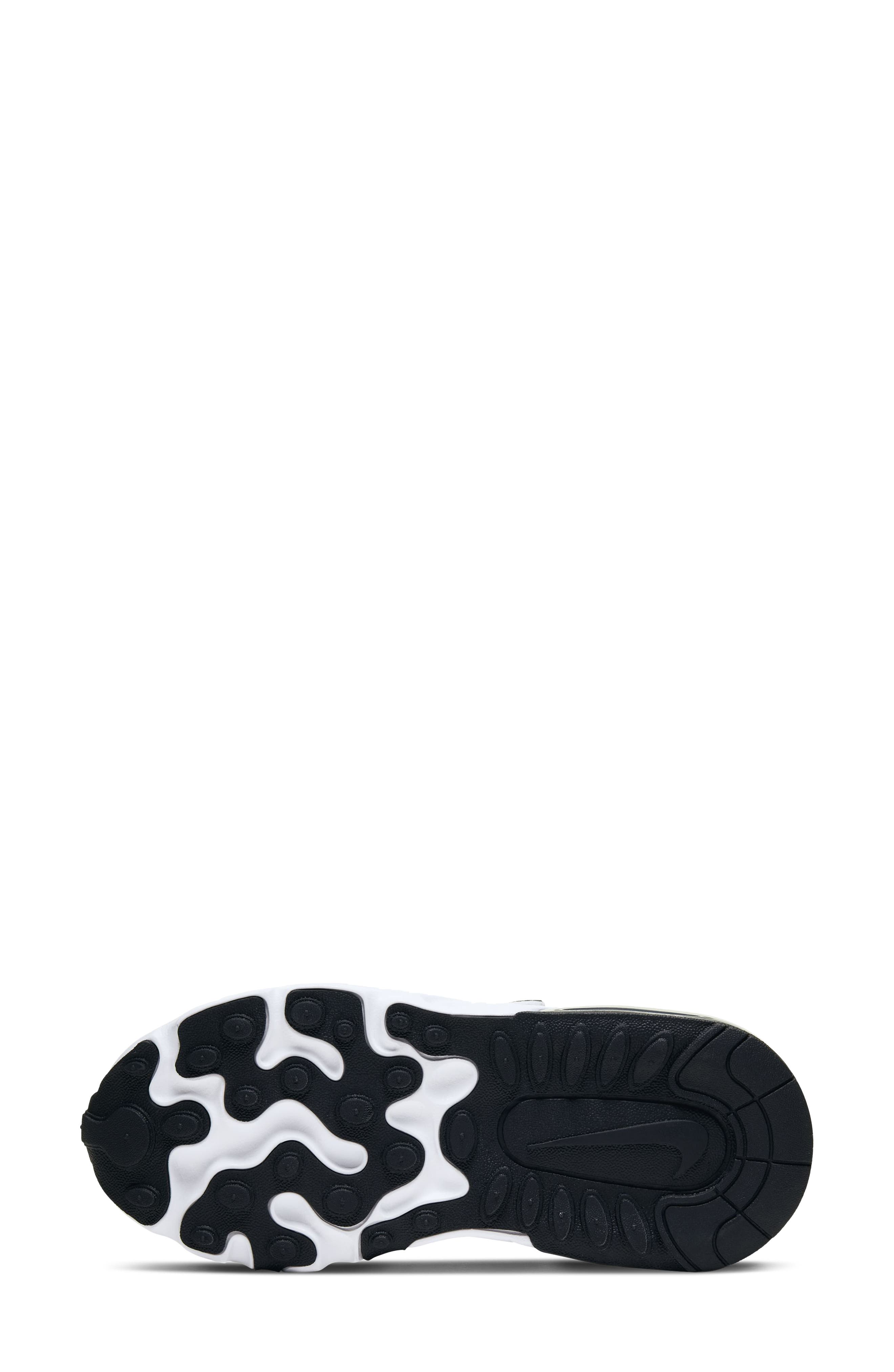 Air Max 270 React Sneaker, Alternate, color, WHITE/ BLUE/ GREY/ BLACK