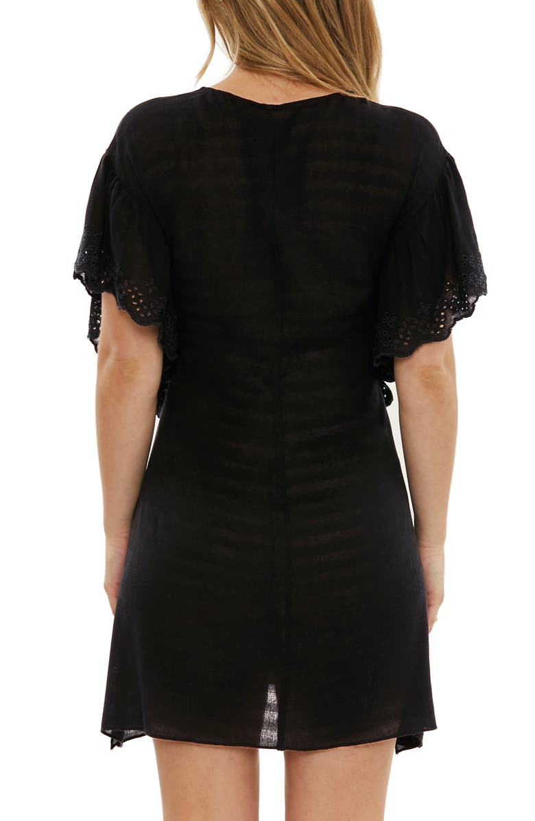 Becca Barbados Embroidered Cover-Up Tunic, Alternate, color,