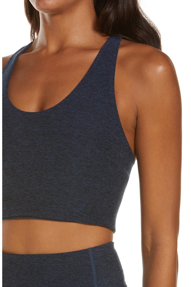 Zelsoft Longline Bra, Alternate, color, NAVY SAPPHIRE