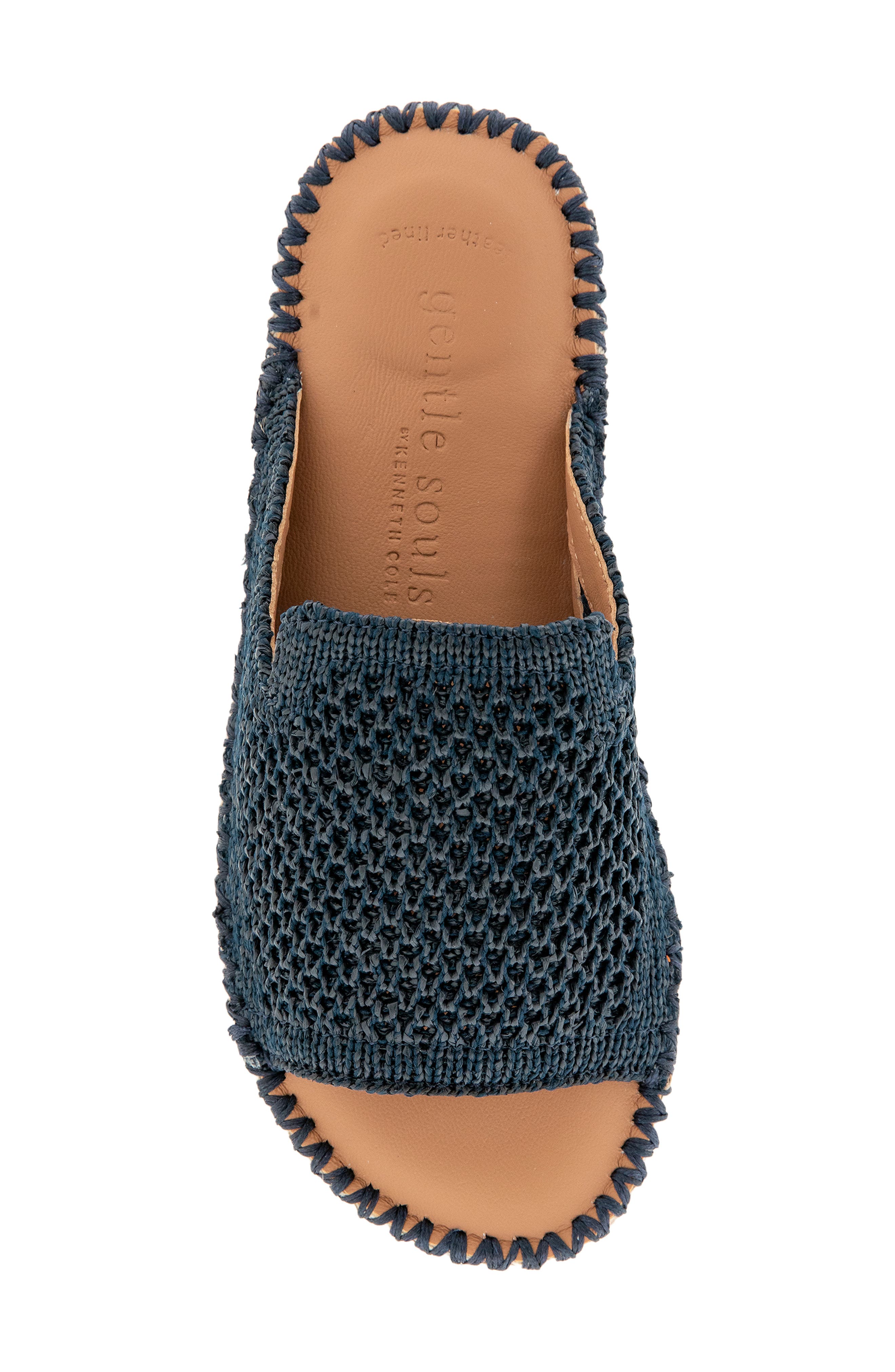 Leilani Slide Sandal, Alternate, color, NAVY KNIT