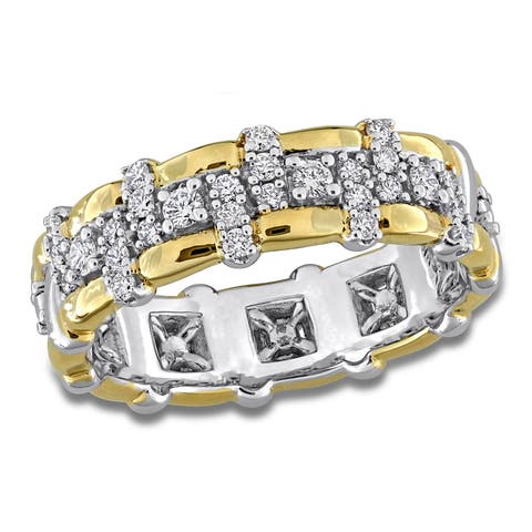 Lab Grown Diamond Eternity Ring Two-Tone