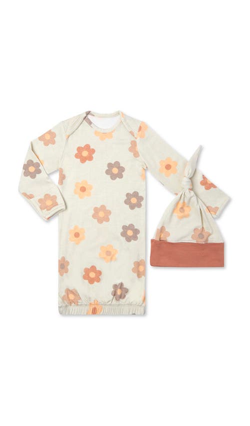 Everly Grey Analise During & After 5-piece Maternity/nursing Sleep Set For Mom & Baby In Metallic