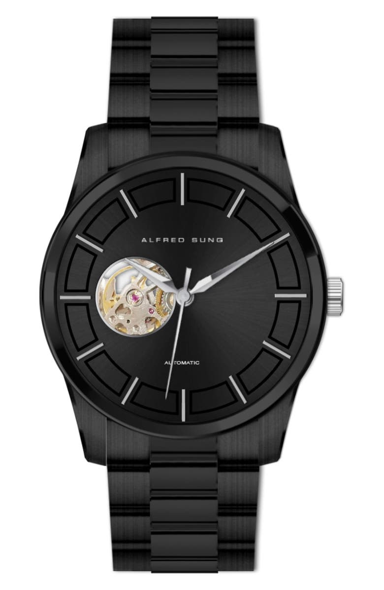 Alfred Sung Automatic I Quartz Bracelet Watch, 42mm, Main, color,