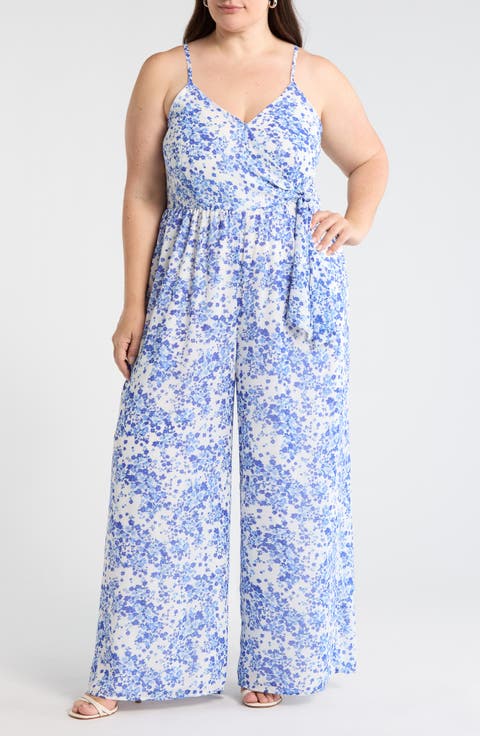 Camellia Floral Jumpsuit (Plus)