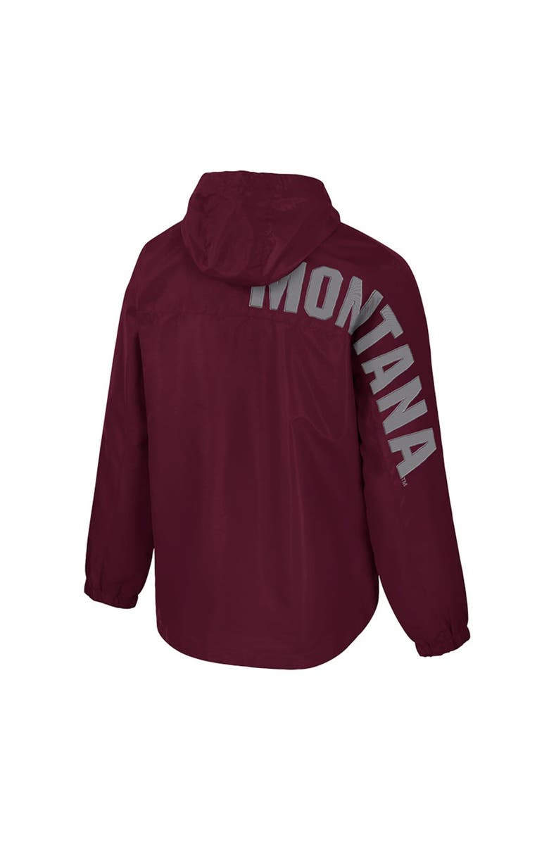 COLOSSEUM Men's Colosseum  Maroon Montana Grizzlies Reloaded Anorak Half-Zip Jacket, Alternate, color, 