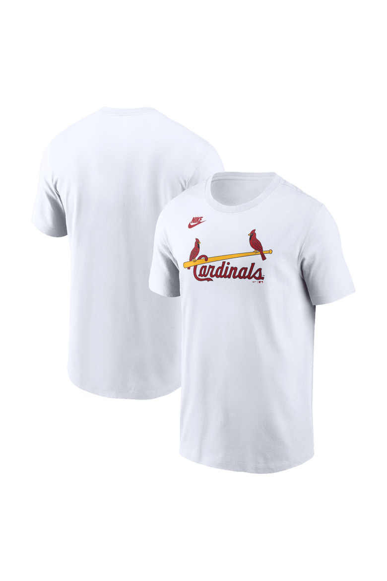 Men's Nike White St. Louis Cardinals Cooperstown Collection Wordmark T-Shirt, Main, color, White