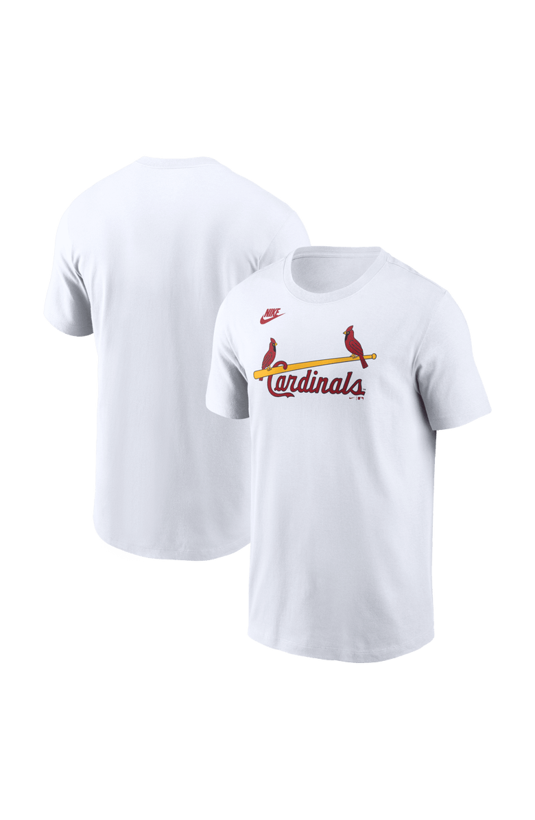 Nike Men's Nike White St. Louis Cardinals Cooperstown Collection Wordmark T-Shirt, Main, color, White