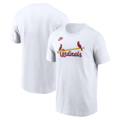 Men's Nike White St. Louis Cardinals Cooperstown Collection Wordmark T-Shirt
