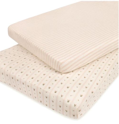 Mini Crib Sheet Baby Fitted Pack N Play In Linear Floral