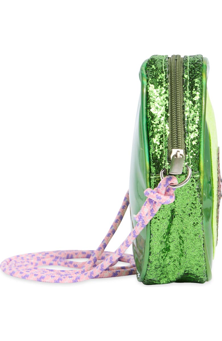Piper & Jax Kids' Glitter Avocado Crossbody Bag, Alternate, color, Green