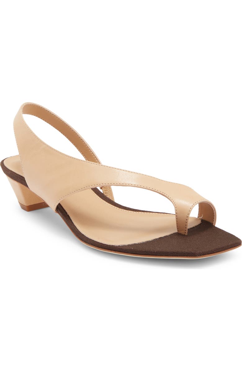Jeffrey Campbell Blissful Slingback Sandal, Main, color, Beige Brown Combo