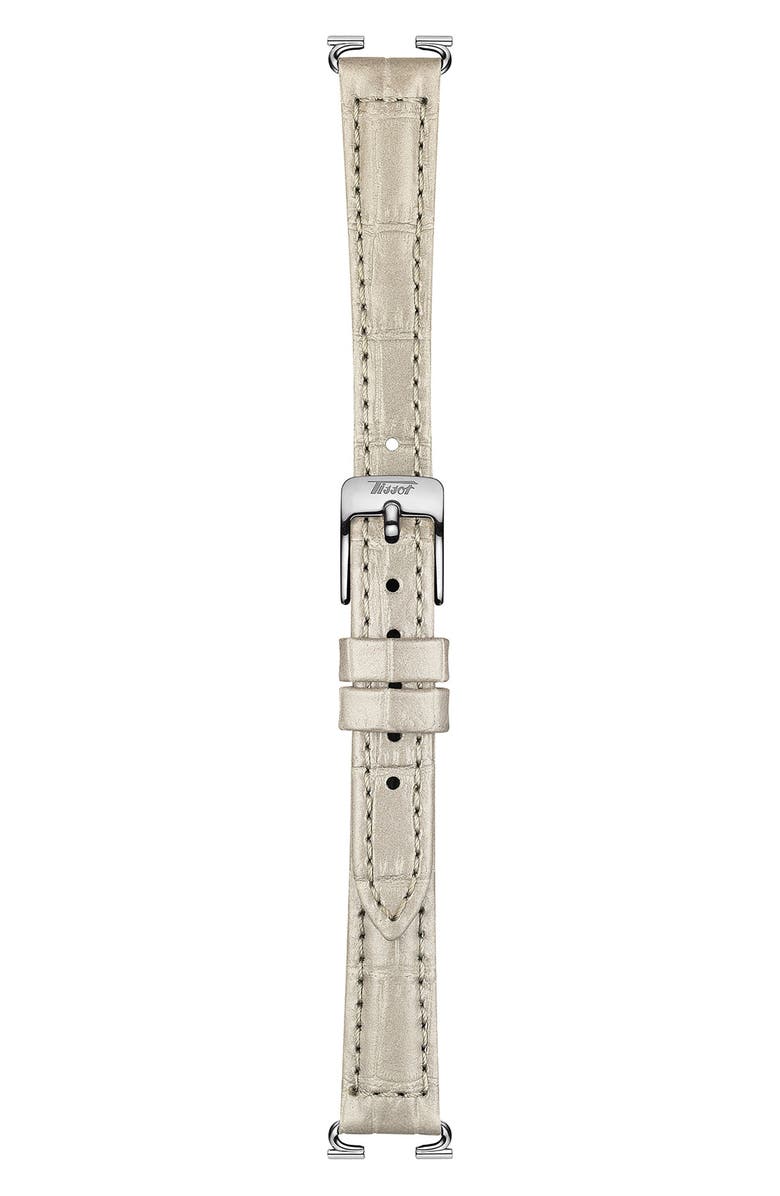 Tissot Heritage Tonneau Leather Strap Watch, 22mm, Alternate, color, 