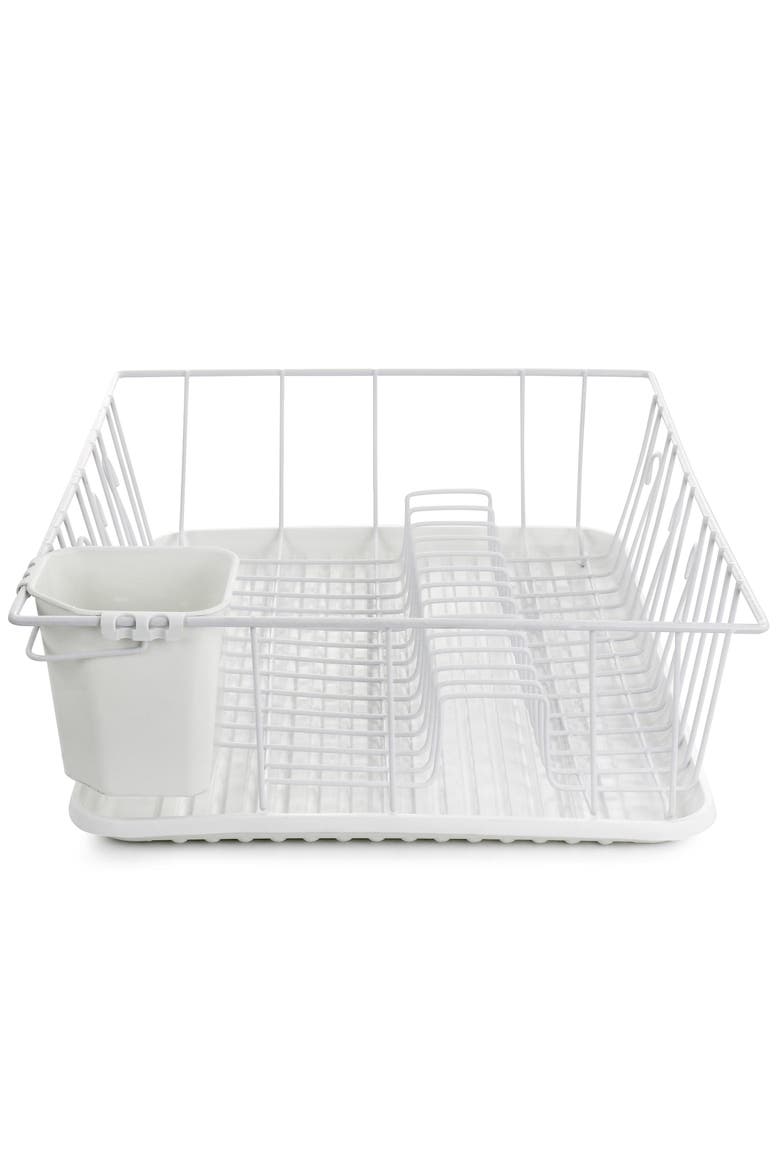 17.5 Inch Dish Rack, Alternate, color, White