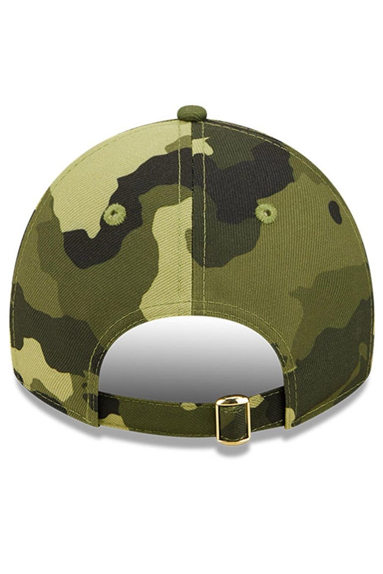 Men's New Era Camo Miami Marlins 2022 Armed Forces Day 9TWENTY Adjustable Hat, Alternate, color, Camo