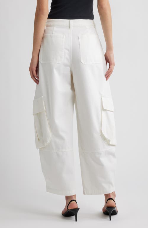 Frame The Bubble Cargo Pants In White