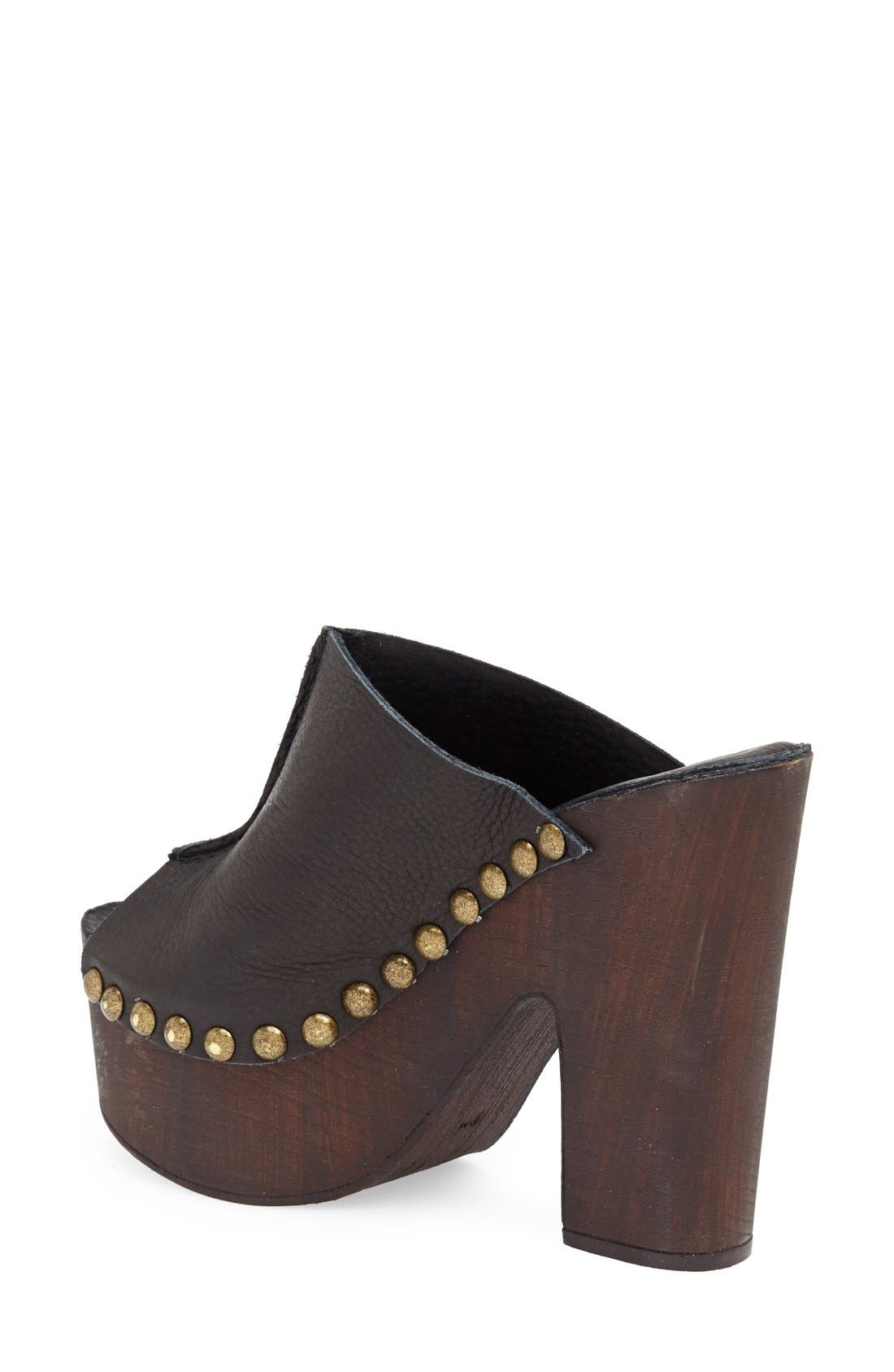 Charles David 'Sacche' Leather Clog, Alternate, color, 