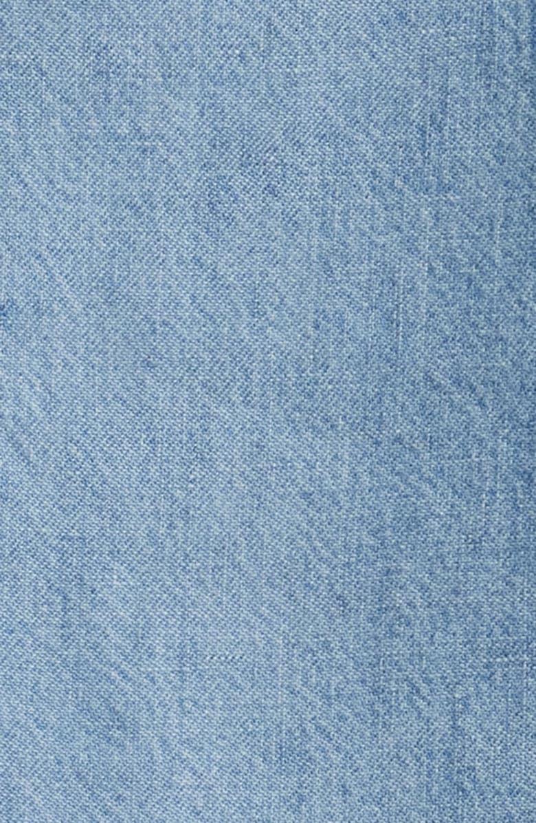 KOBI HALPERIN Tie Waist Button Front Long Sleeve Chambray Dress, Alternate, color, Light Blue