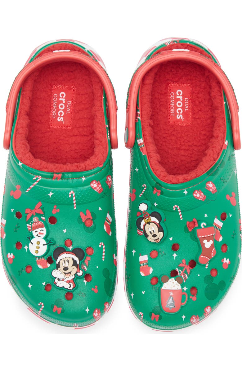 CROCS x Disney Mickey Christmas Lined Clog, Alternate, color,