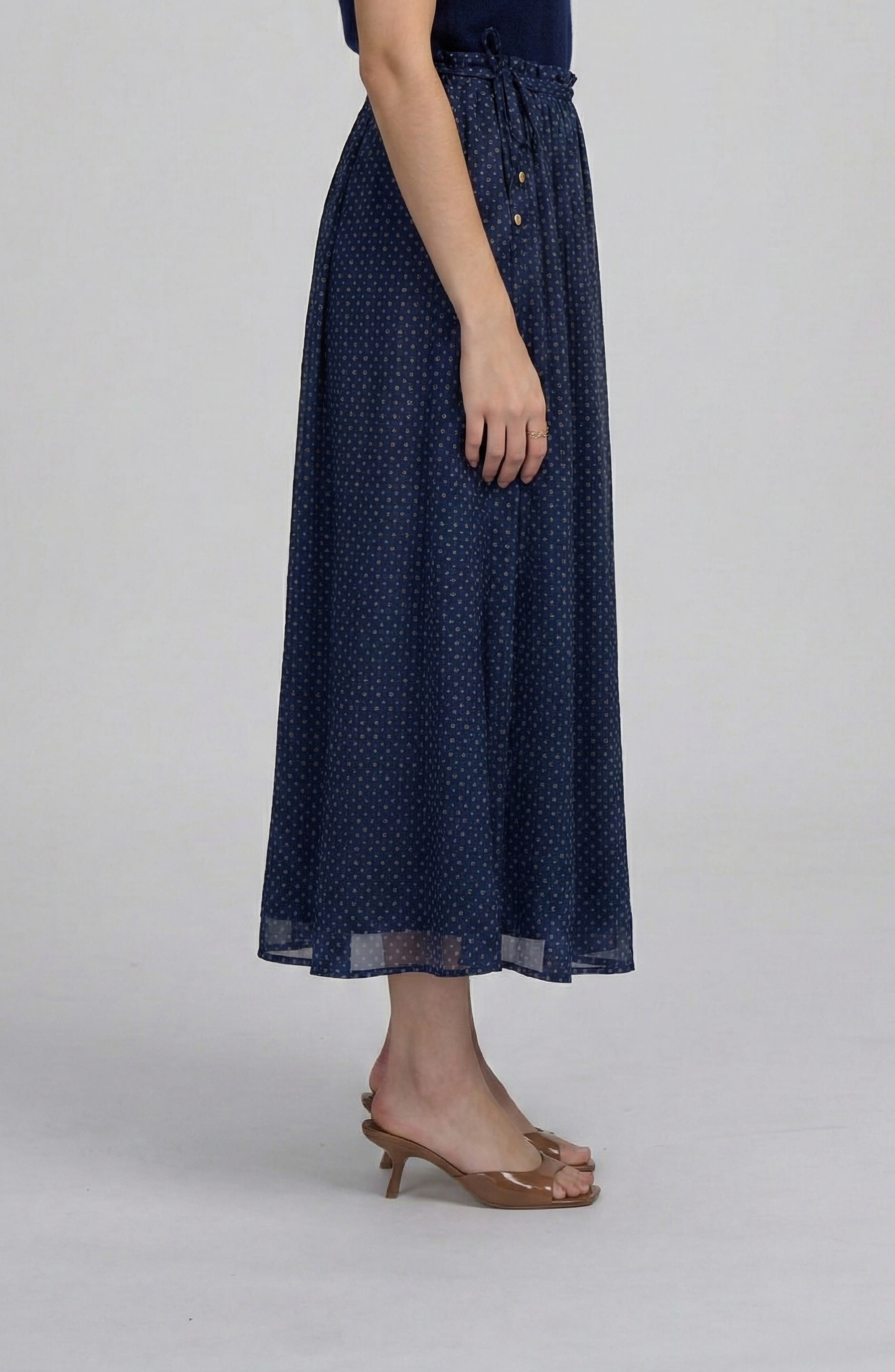 Printed Chiffon Skirt - image 4