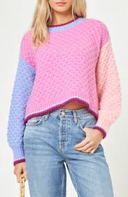 LSPACE Pretty Please Colorblock Sweater