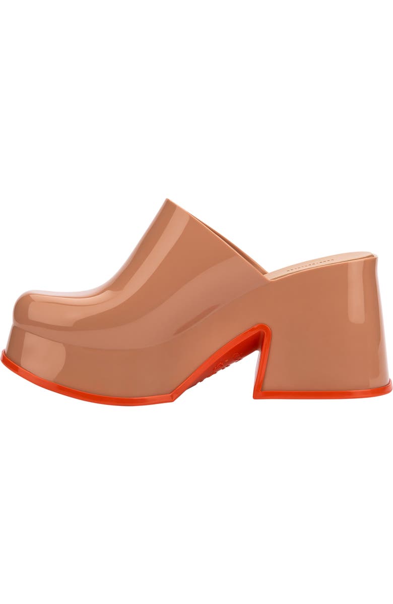 Melissa Mia Platform Mule, Alternate, color, Brown/ Red