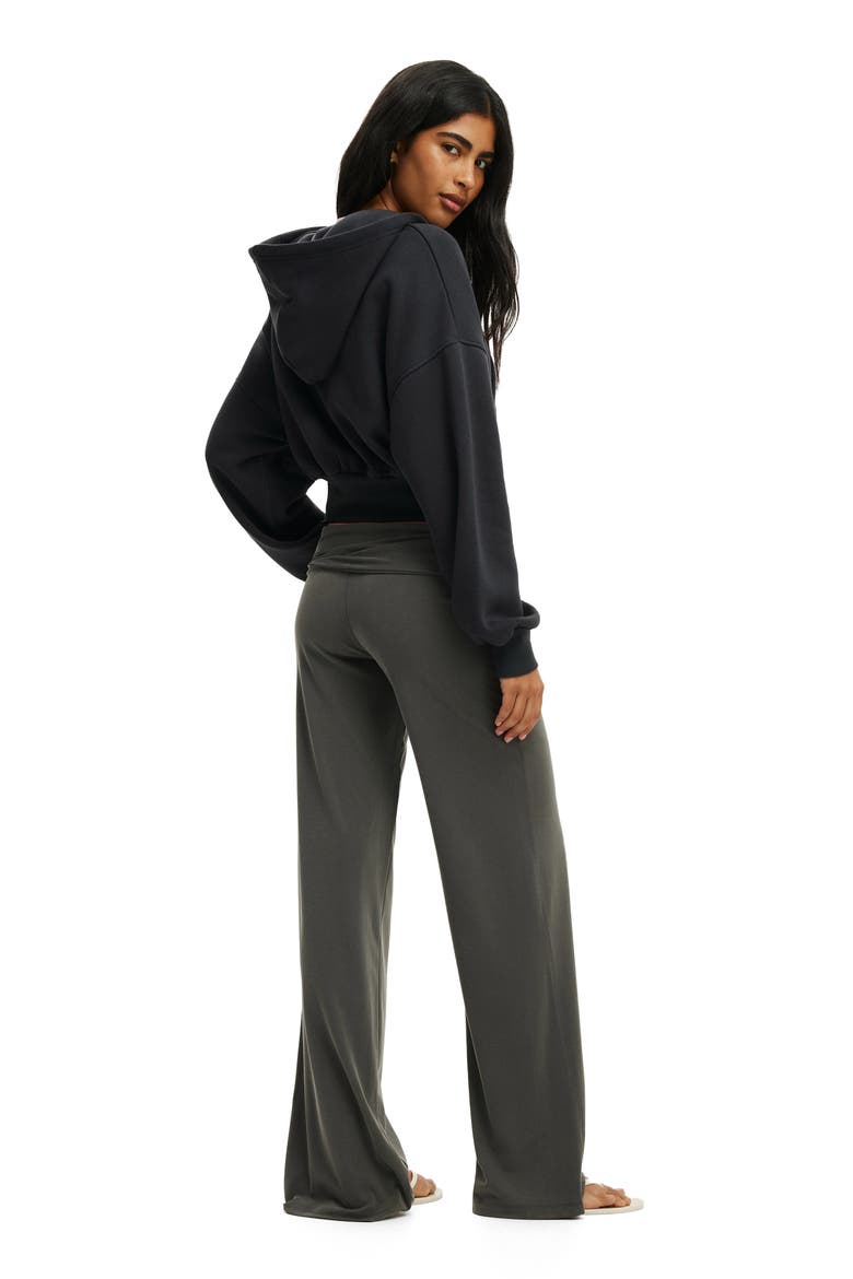 Women's Oversized Zip Through Hoodie, Alternate, color, Shadowstone