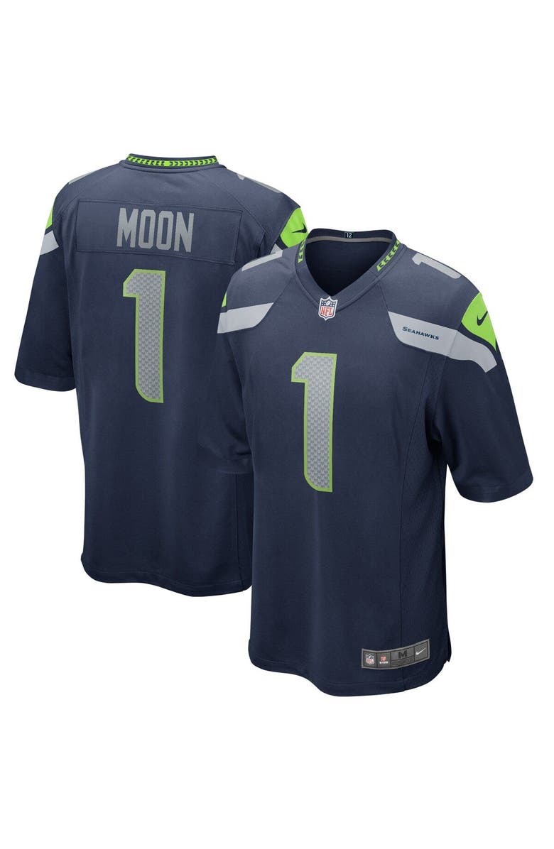 Nike Men's Nike Warren Moon College Navy Seattle Seahawks Game Retired Player Jersey, Main, color, 