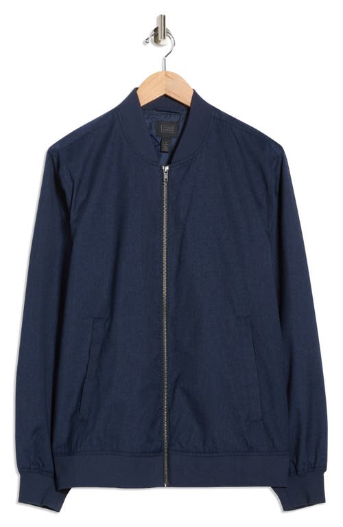 14th & Union Textured Bomber Jacket In Blue