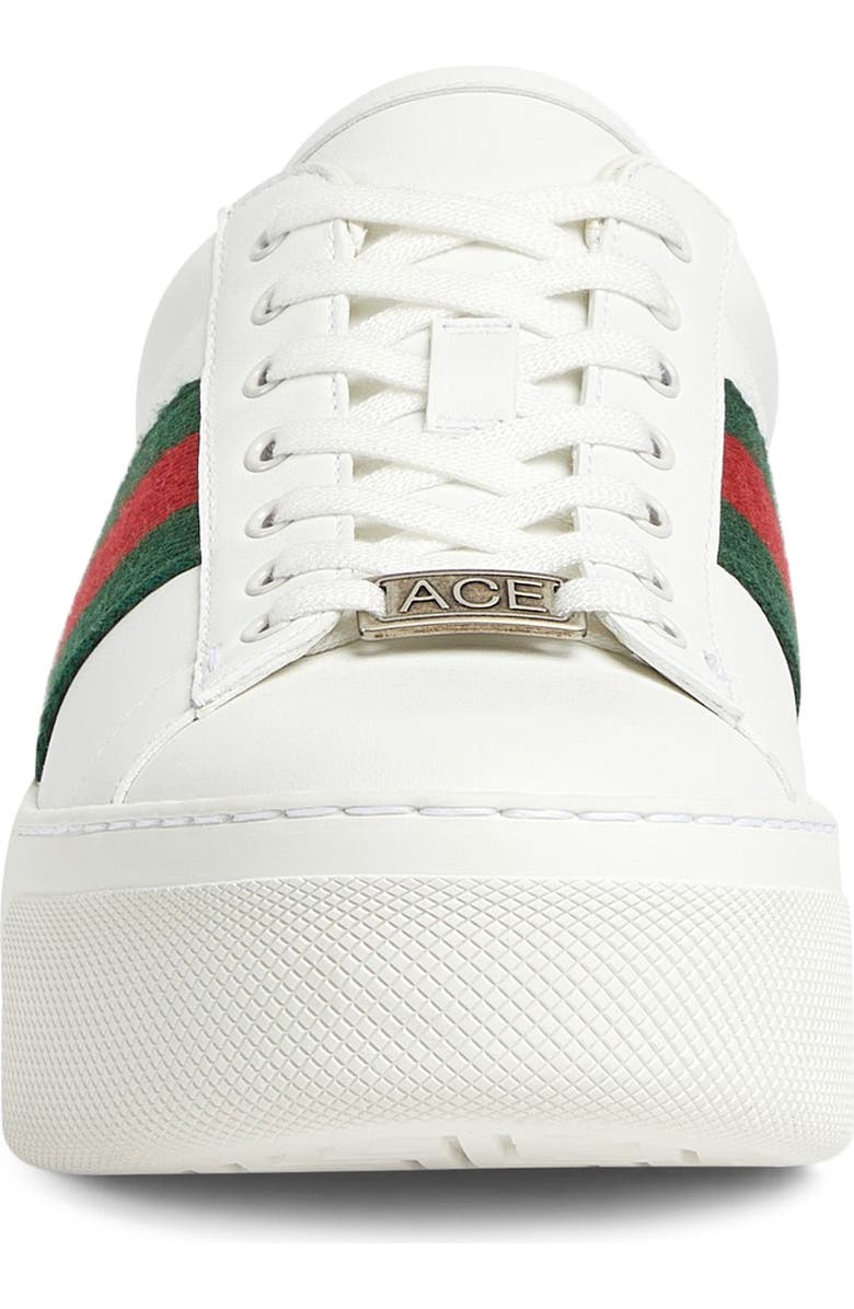 Gucci Ace Sneaker, Alternate, color, White/ Vrv/ Green Ace