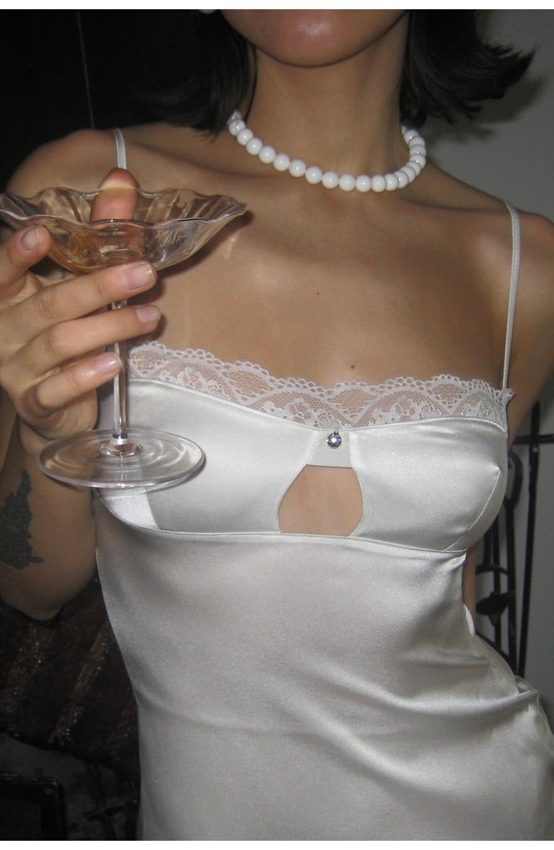 House Of Silk Silk Adriana Dress, Alternate, color, White