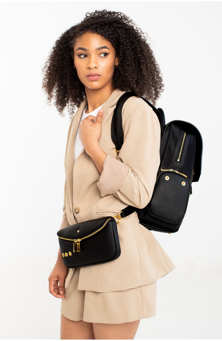 Lux and Nyx Zoe 13-inch Laptop Backpack For Women, Alternate, color, Black