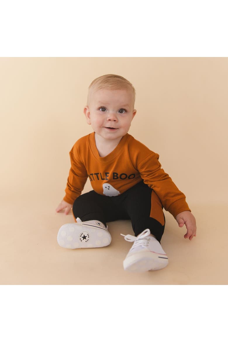 Black and Orange Striped Jogger, Alternate, color, Black
