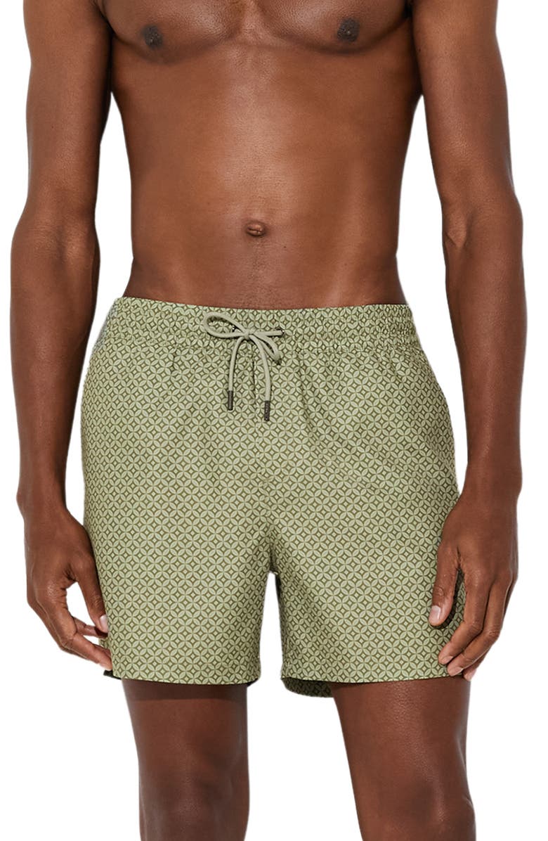Reiss Oreint Swim Trunks, Main, color, Sage Green