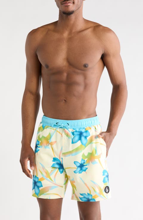 Manic Print Swim Trunks