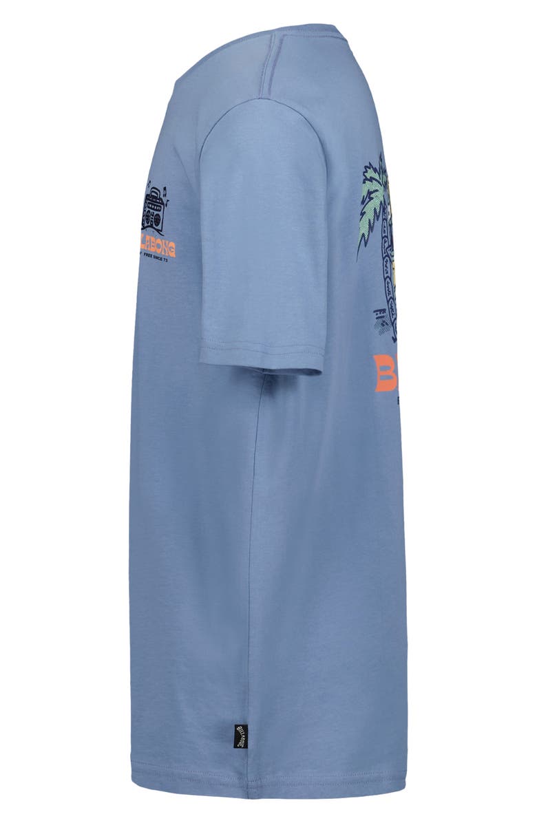 Billabong Kids' Beach Lizard Cotton Graphic T-Shirt, Alternate, color, Mid Blue