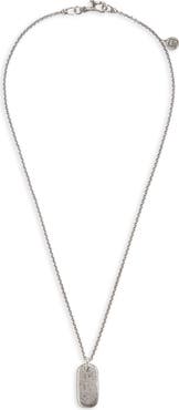 John Varvatos Dog Tag Pendant Necklace
