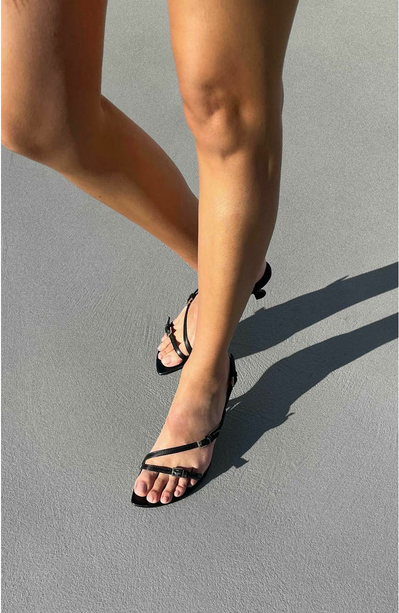 Neil J. Rodgers Janel Sandal, Alternate, color, Black Nappa