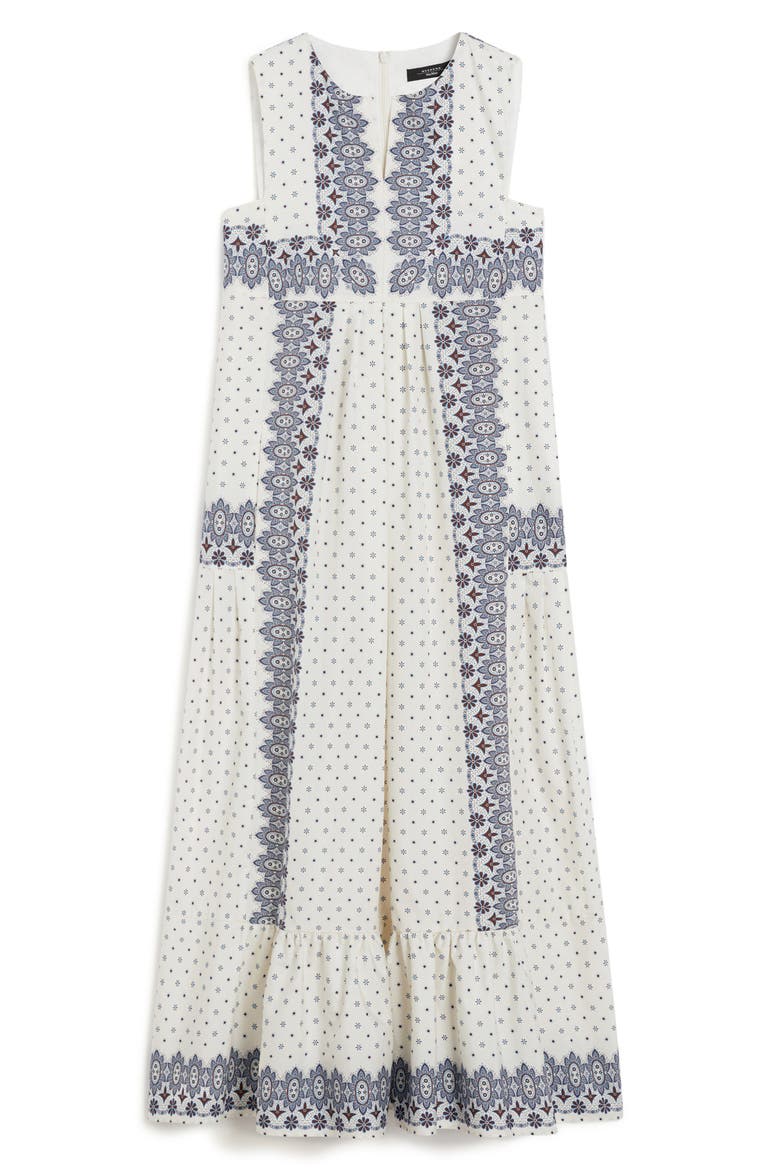 Manila Mixed Print Cotton Dress, Alternate, color, IVORY