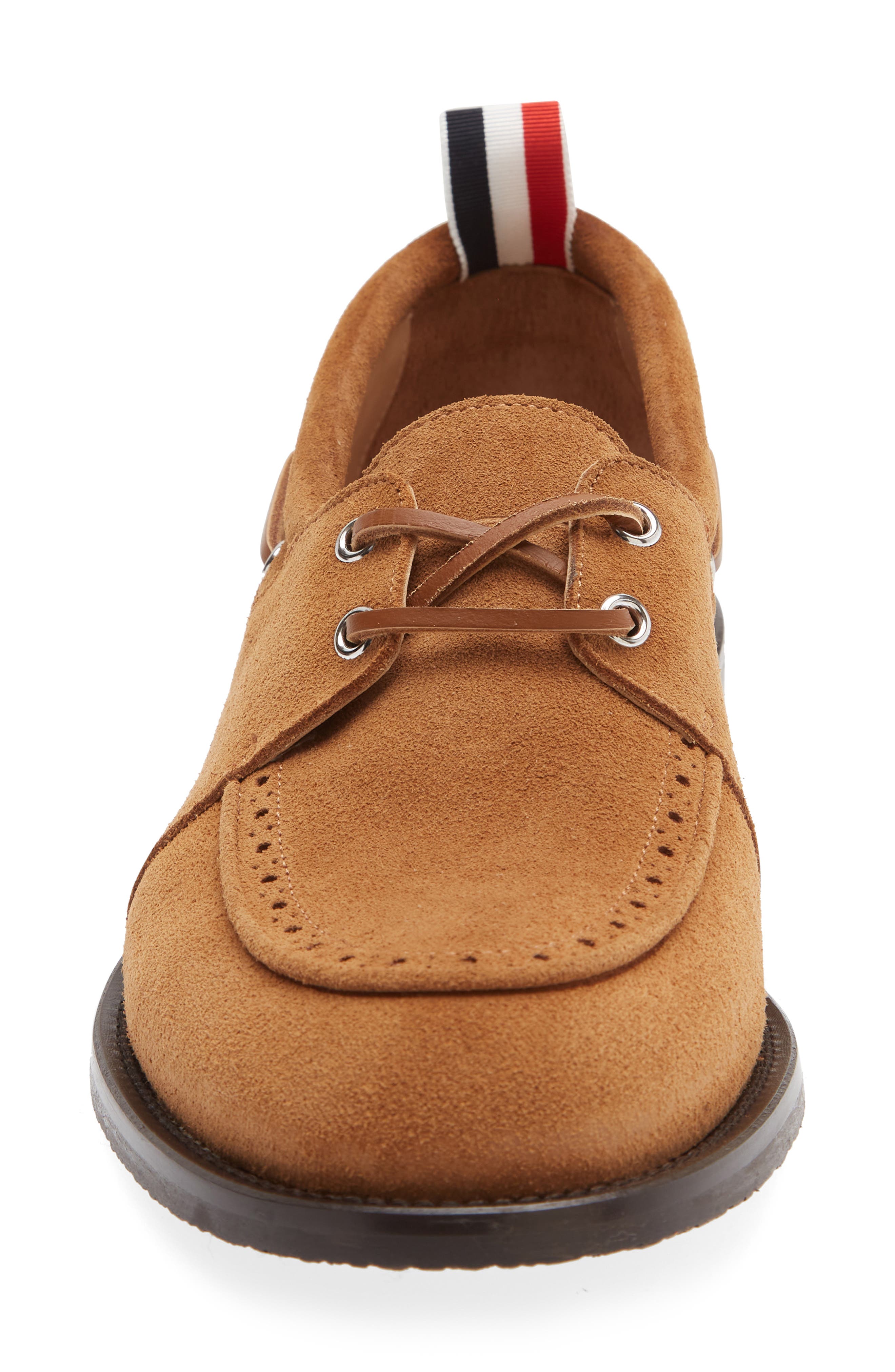 Padded Boat Shoe, Alternate, color, CARAMEL