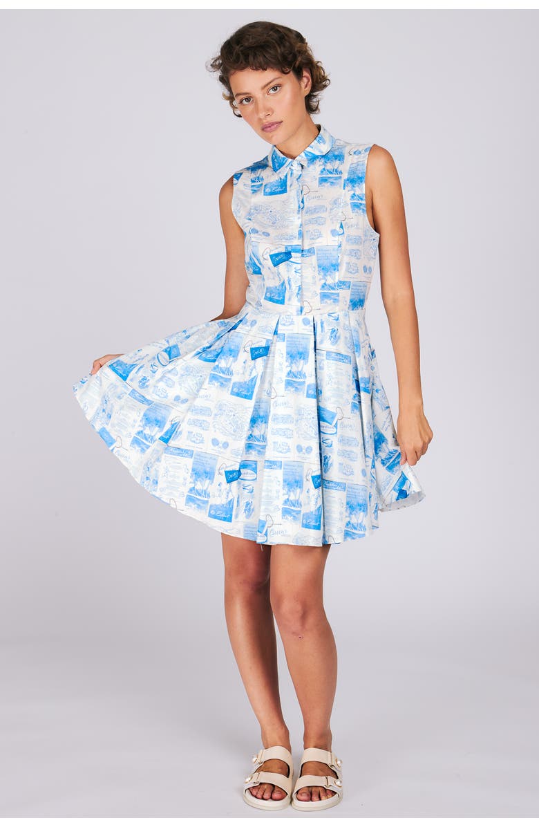 RACHEL ANTONOFF Radley Shirtdress, Alternate, color, Borscht Brochures